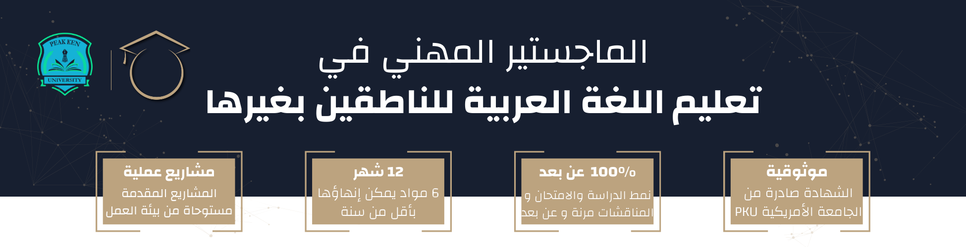 الماجستير المهني في تعليم العربية للناطقين بغيرها